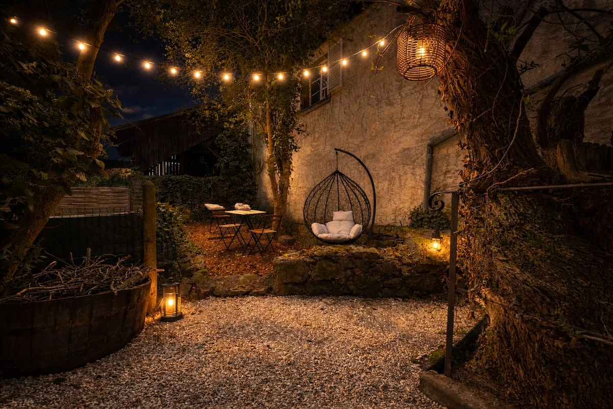 Terrasse intimiste du 67 Nuances à Châtenois